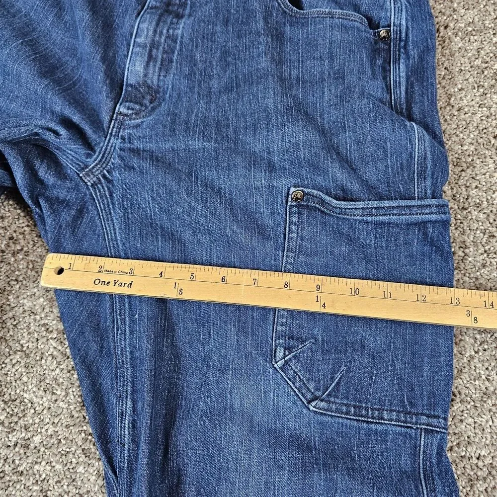 Duluth Alaskan Hardgear Jeans Mens 35x28 Cordura Stretch Cargo Utility Workwear